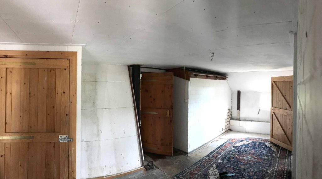 before ceiling removal