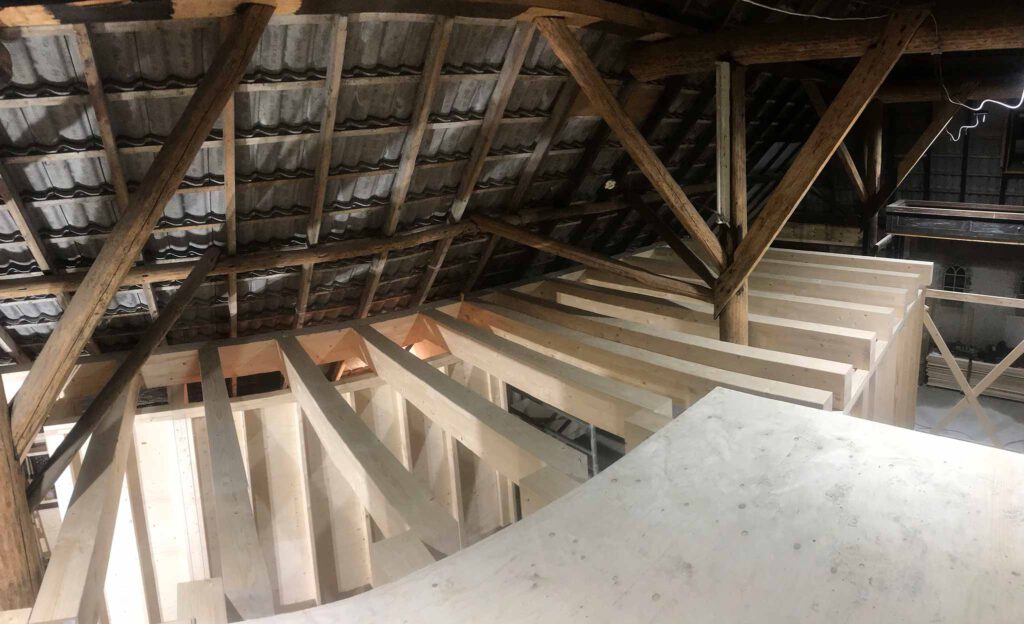 attic without floor boards