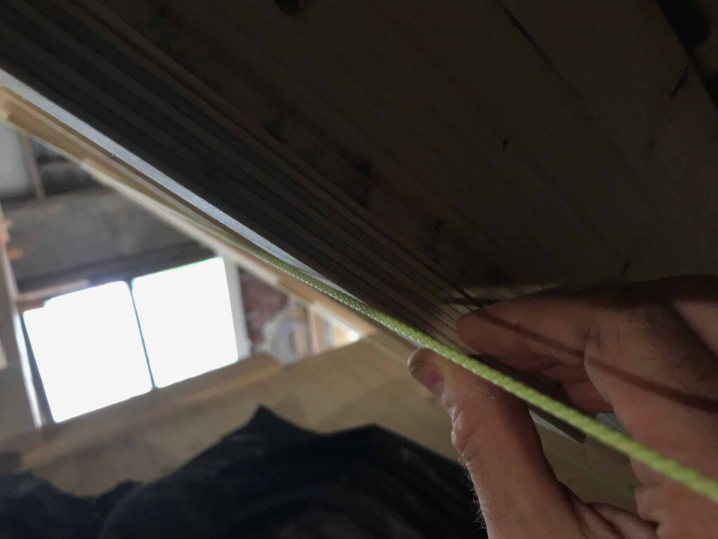 cords used for straightening roof